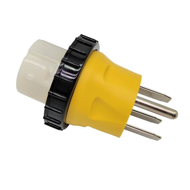 RV//Generator Locking Power Plug Adapter 125/250-Volt 30 14-50P Male Plug to 50 SS2-50R Female Connector-Paradise Island Wear