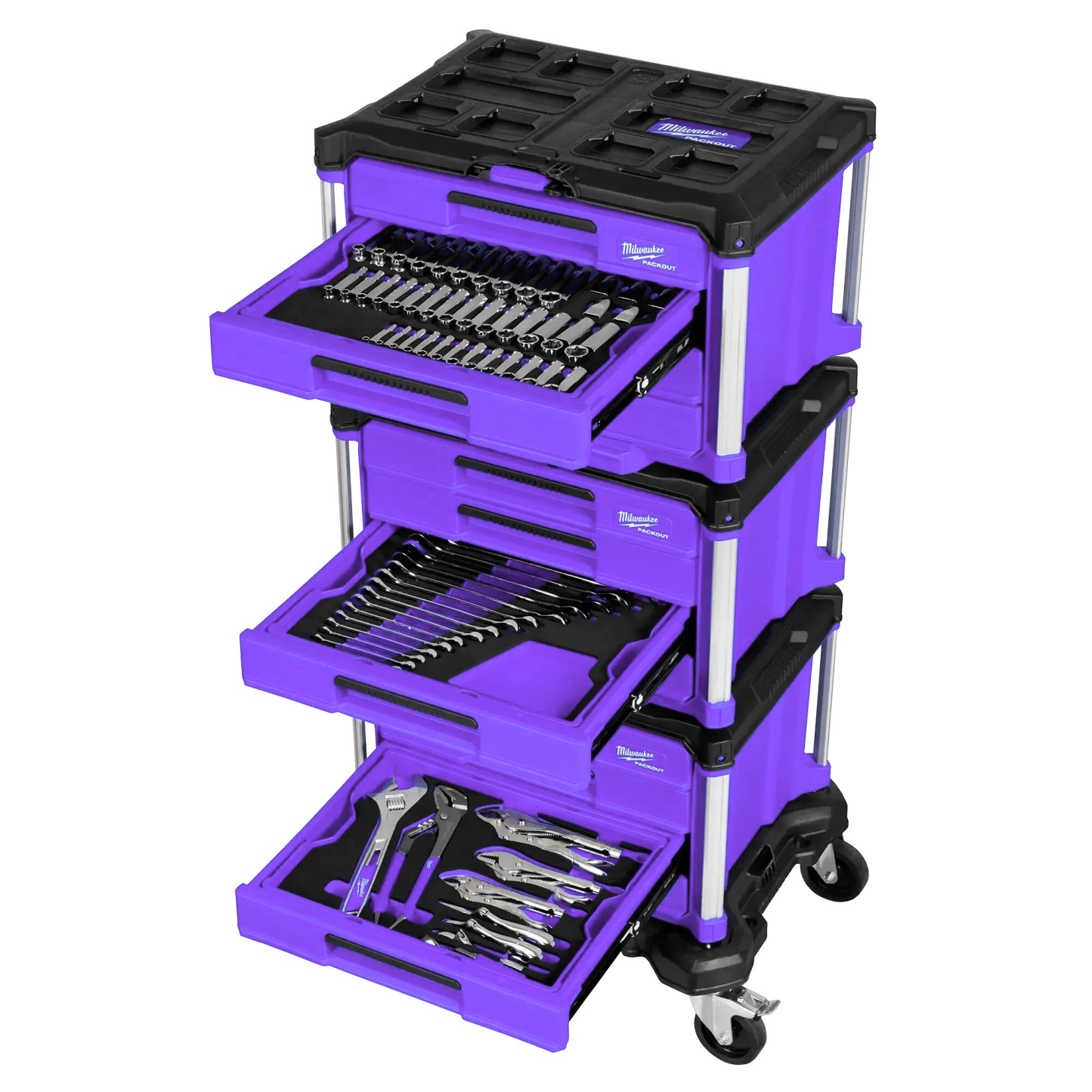 366-pc Master Mechanics Hand Tool Set with PACKOUTTM Drawers and Dolly