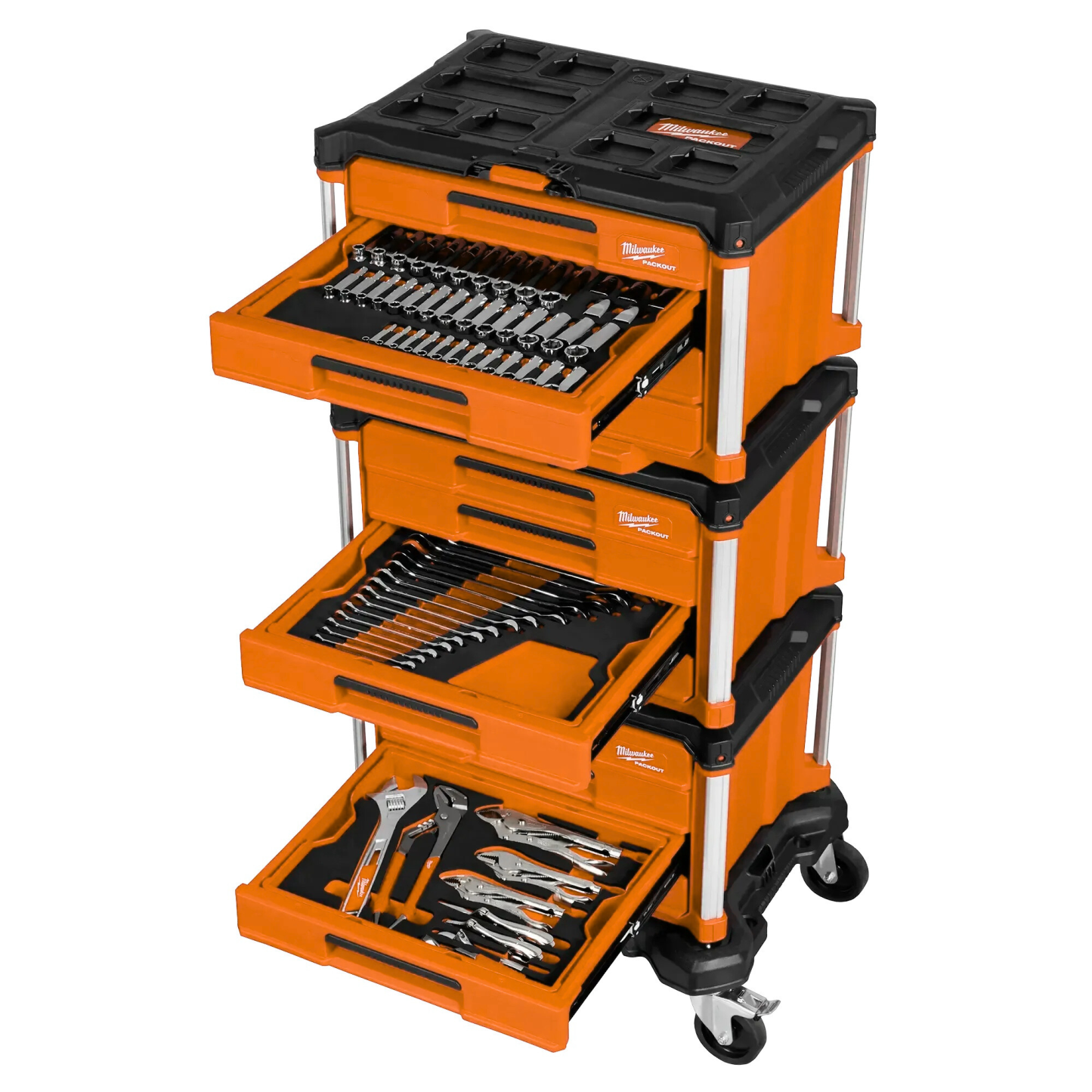 366-pc Master Mechanics Hand Tool Set with PACKOUTTM Drawers and Dolly