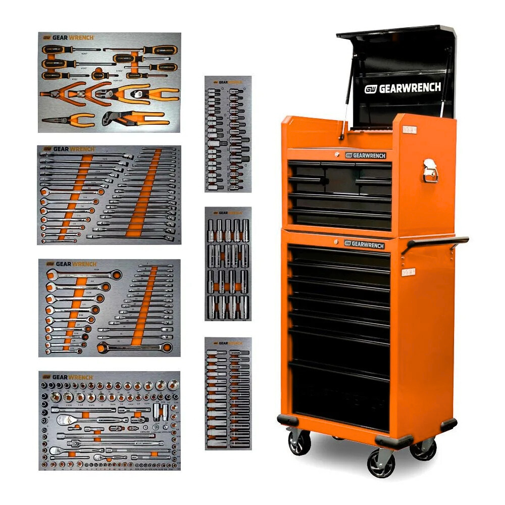 Clear inventory, low price 234-Piece 660mm (26") 7 Drawer Tool Chest & 7 Drawer Trolley| On The Last Day