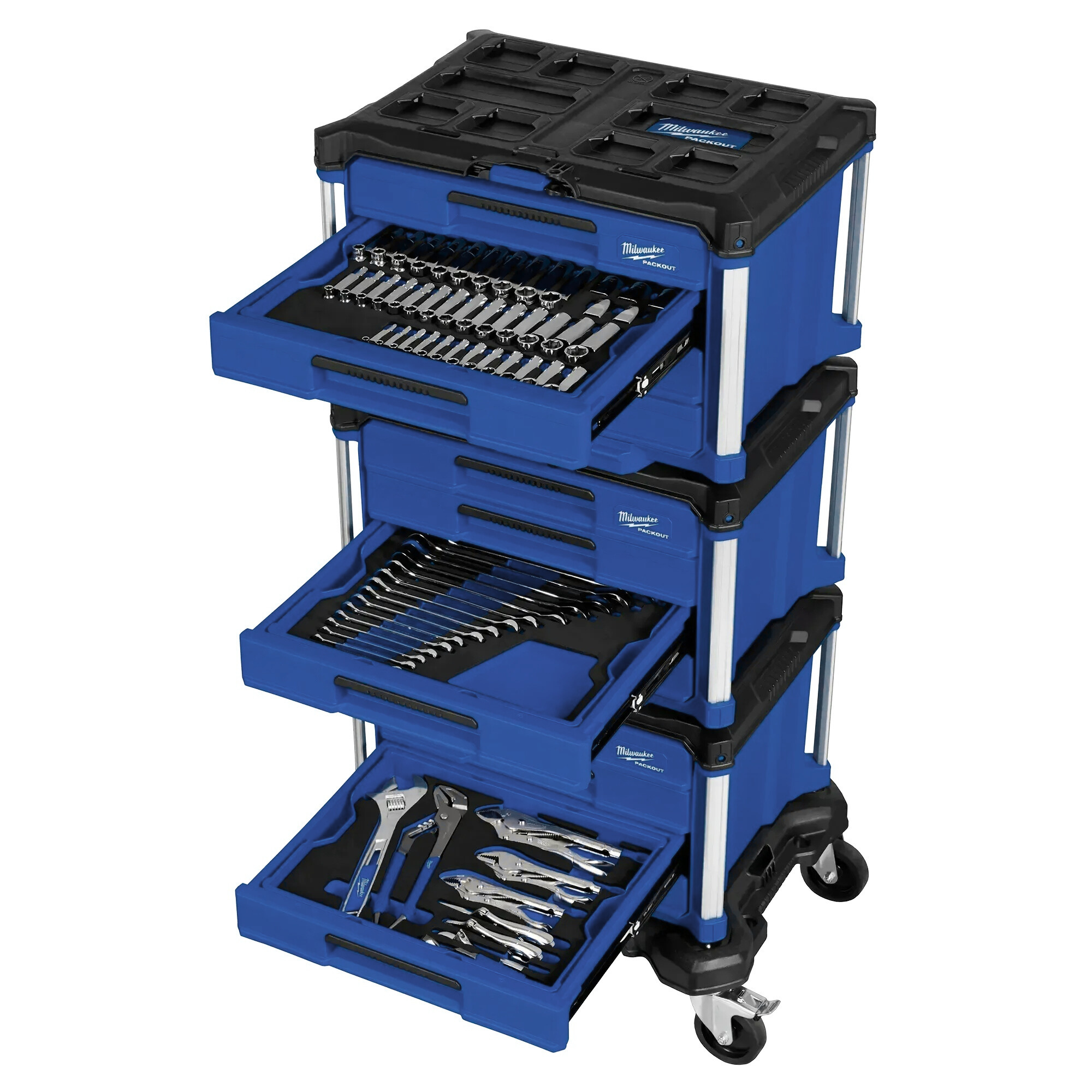 366-pc Master Mechanics Hand Tool Set with PACKOUTTM Drawers and Dolly