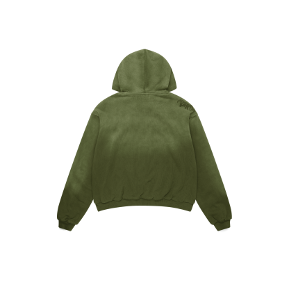 Fleece Lined Hood (Green)