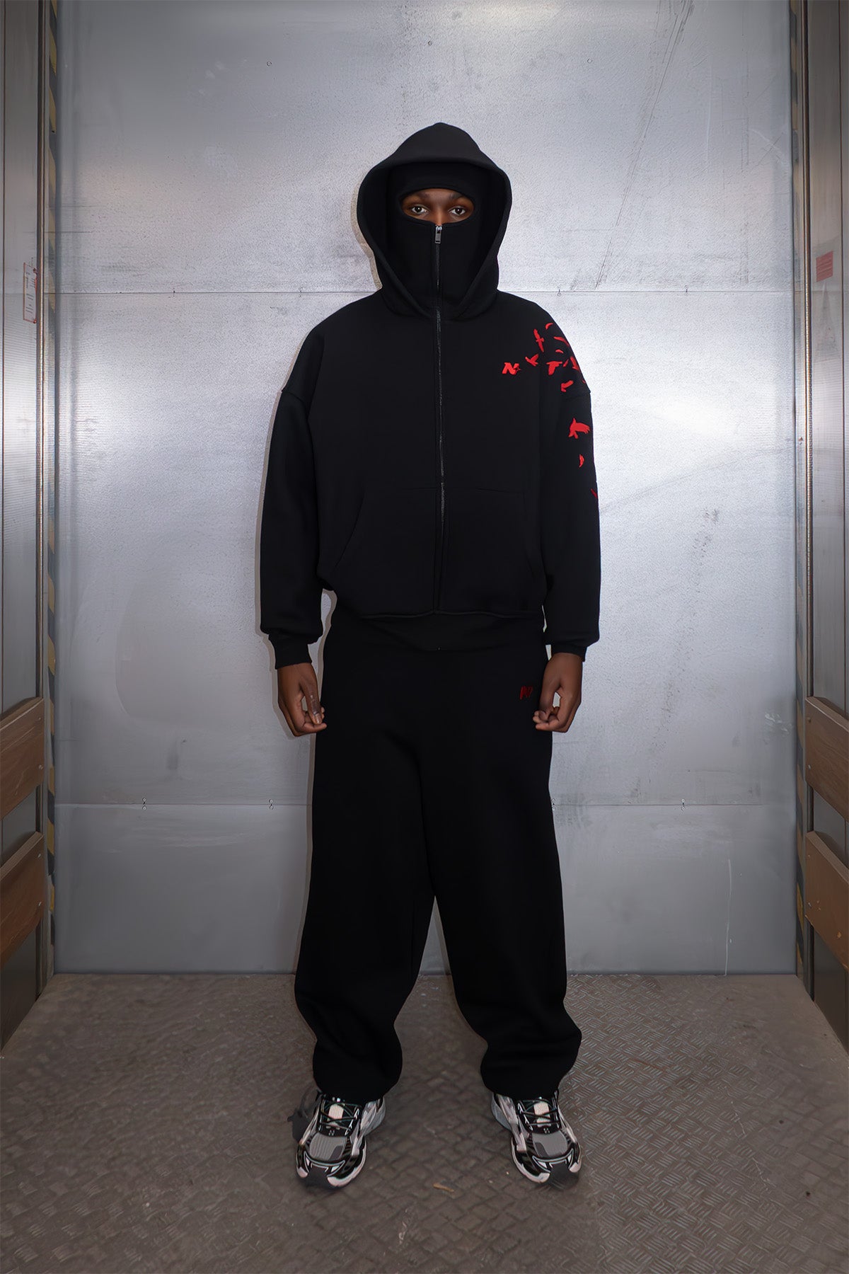 "ITACHI UCHIHA" BALACLAVA ZIP HOODIE