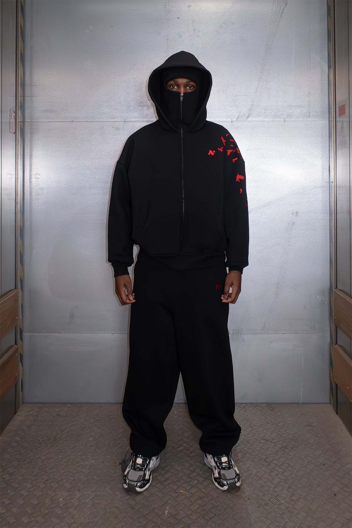 "ITACHI UCHIHA" BALACLAVA ZIP HOODIE