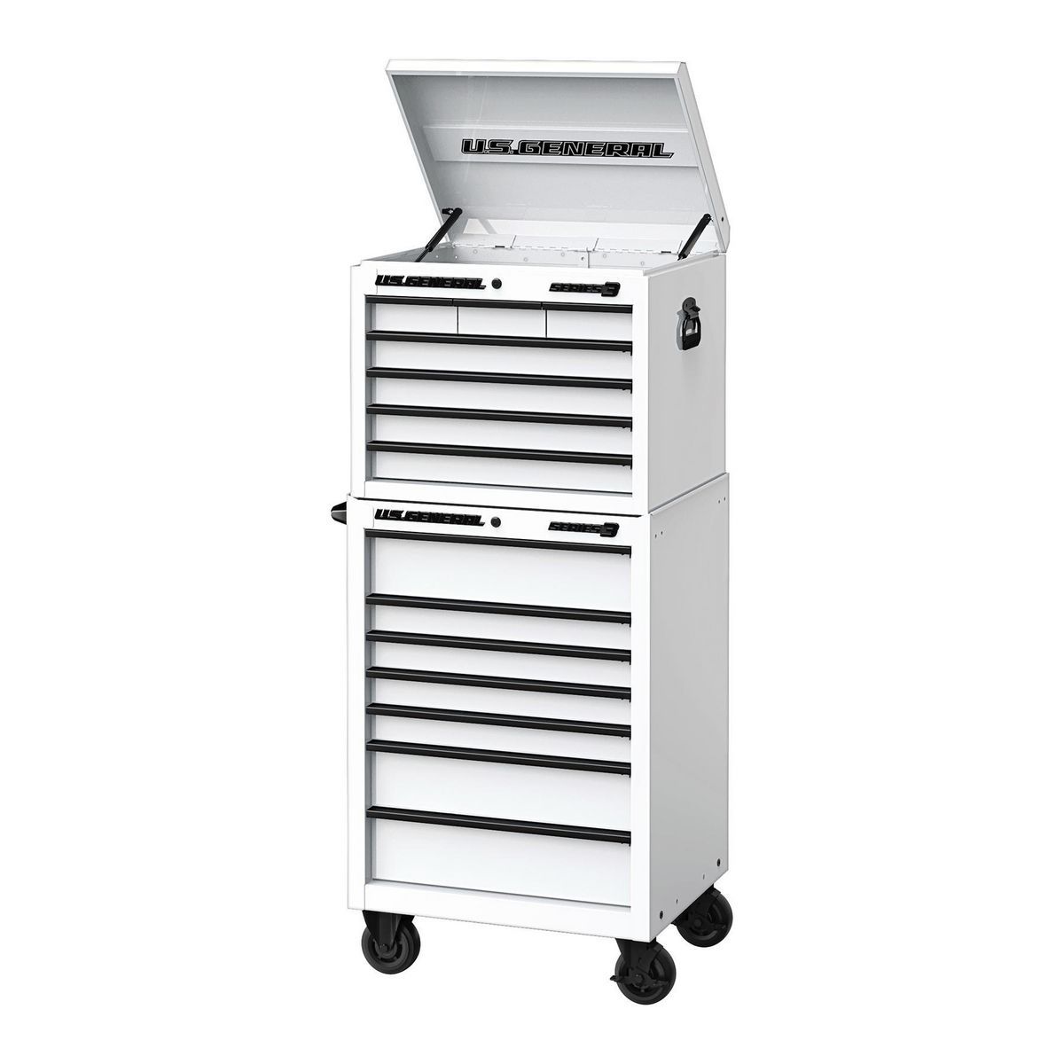 U.S. GENERAL 27 in. x 22 in. Top Chest, Series 3, White