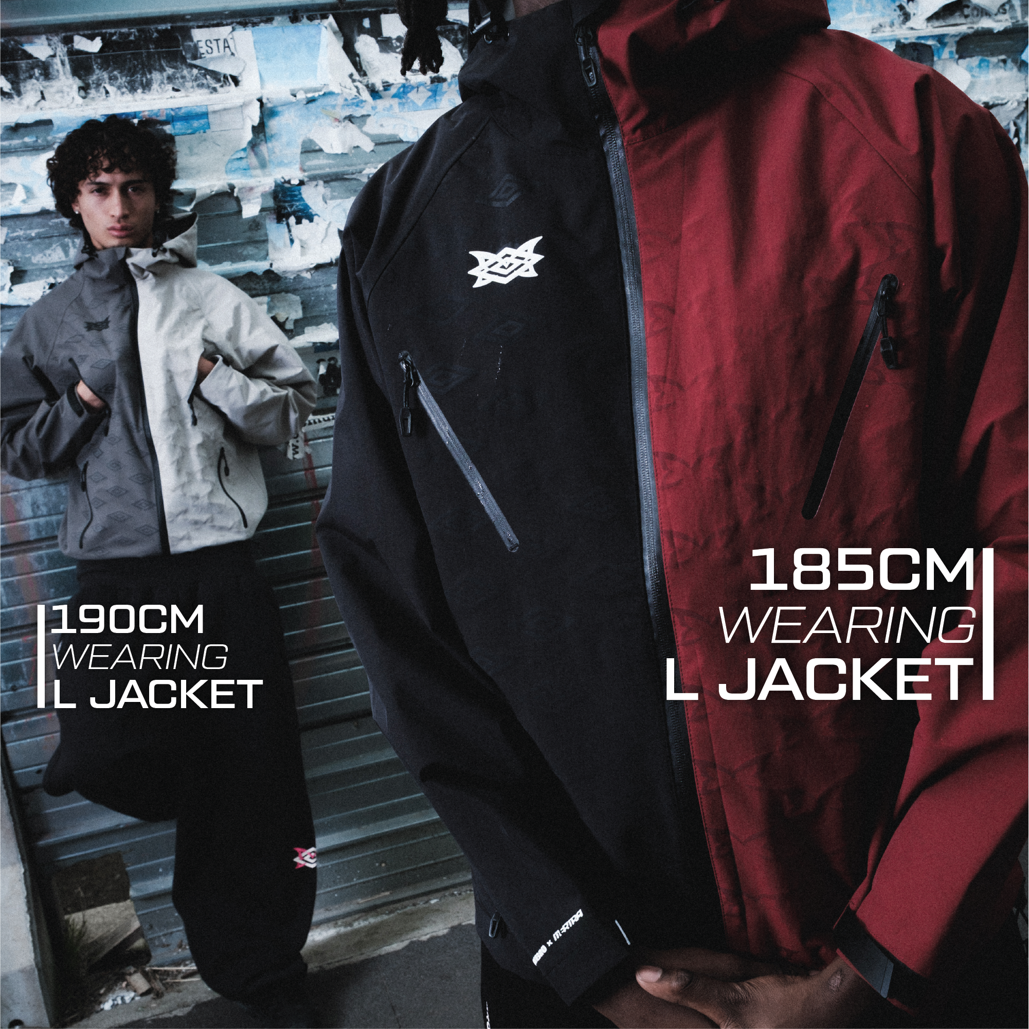 MERTRA x Umbro Water Reactive Jacket (Red/Black)
