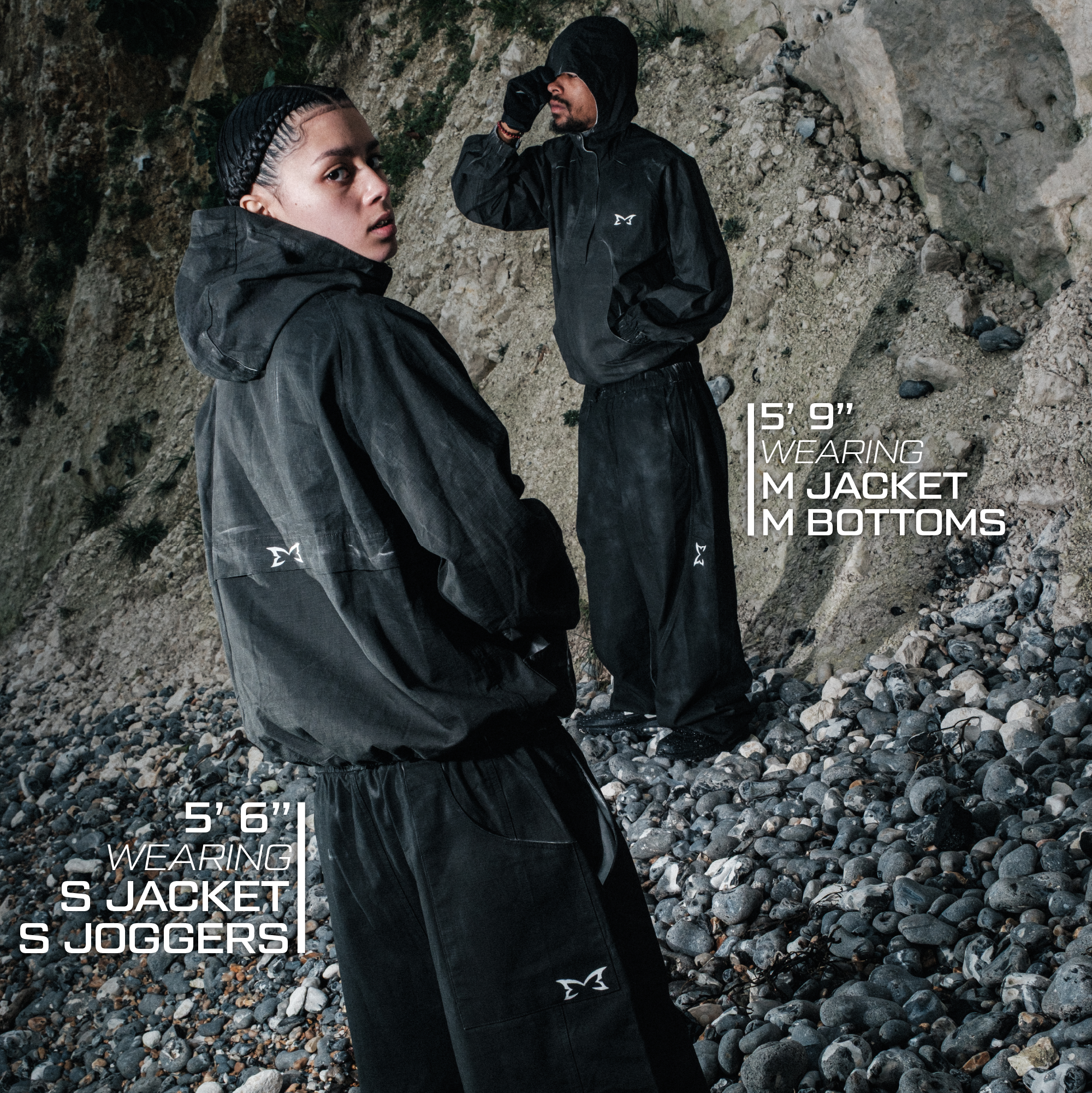 Hand Spray Bottoms (Black)