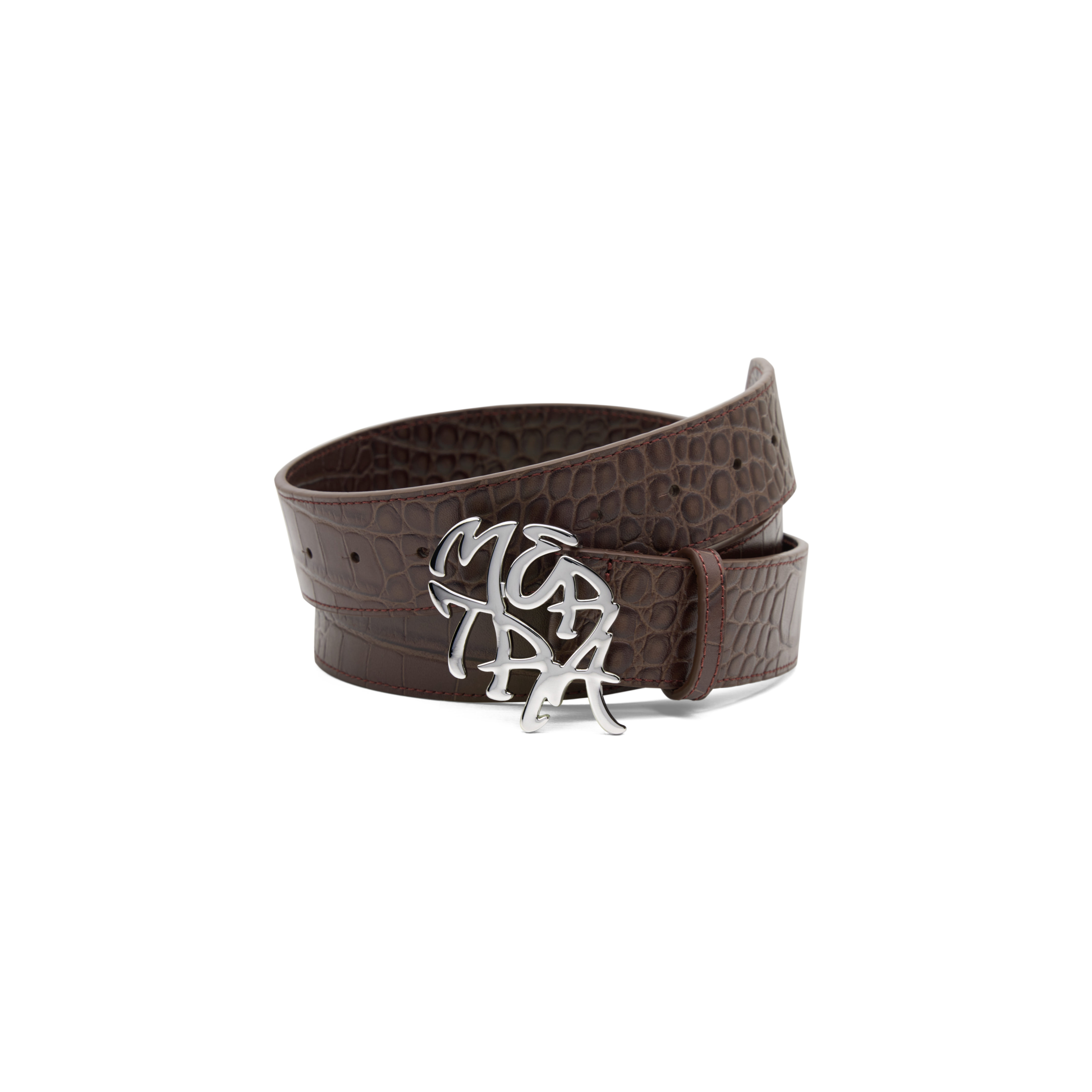 Alligator Skin Belt (Brown)