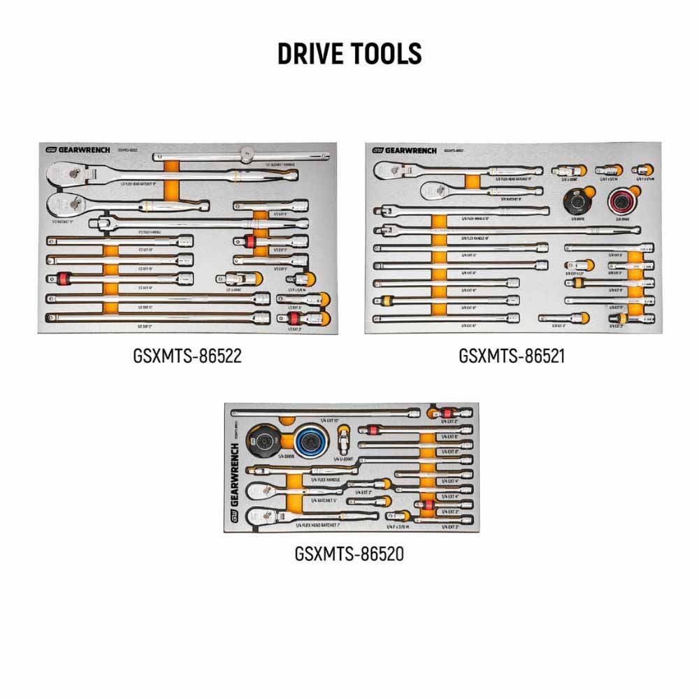 GearWrench MEGAMOD873 873-Piece Master Technician Set in Modular Trays with Storage