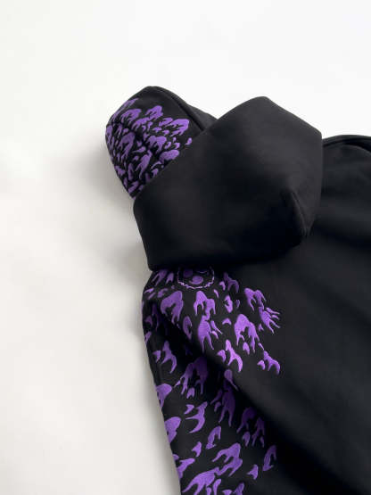 "SASUKE UCHIHA X CURSE MARKS" BALACLAVA ZIP HOODIE