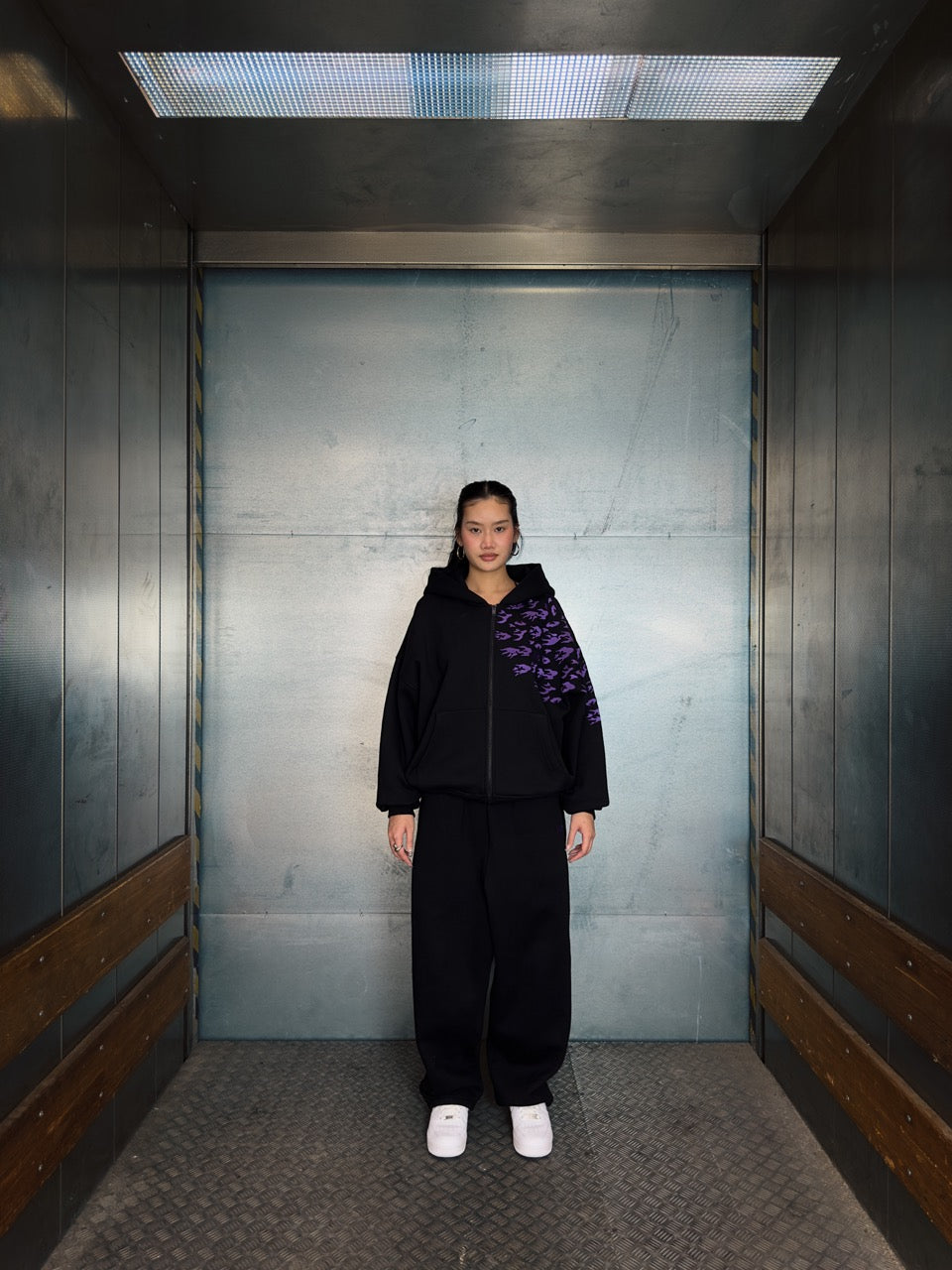 "SASUKE UCHIHA X CURSE MARKS" ZIP HOODIE