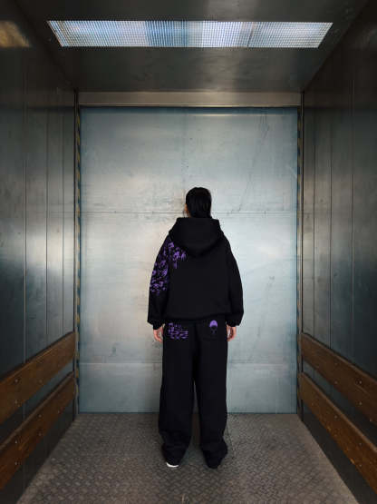 "SASUKE UCHIHA X CURSE MARKS" ZIP HOODIE