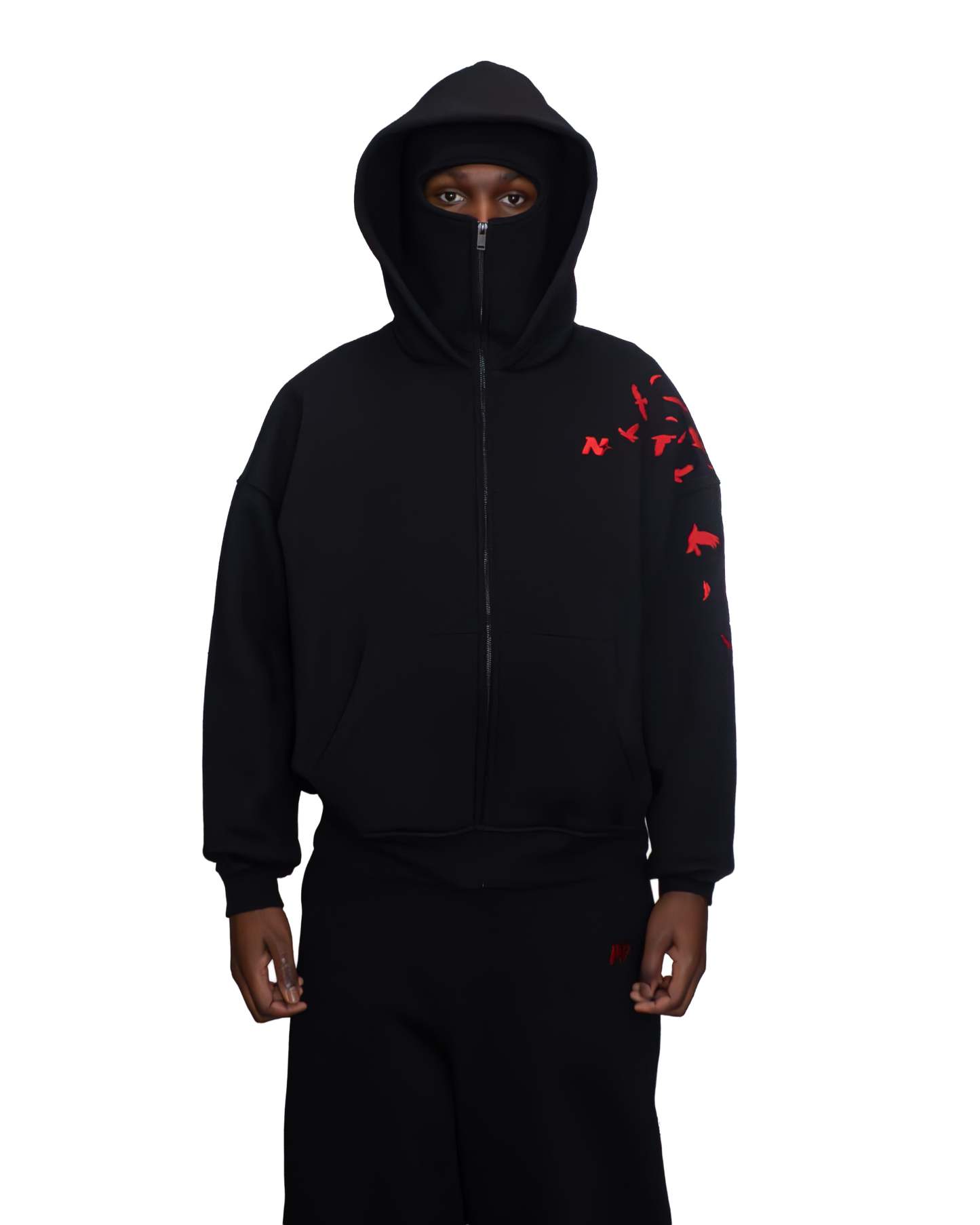 "ITACHI UCHIHA" BALACLAVA ZIP HOODIE