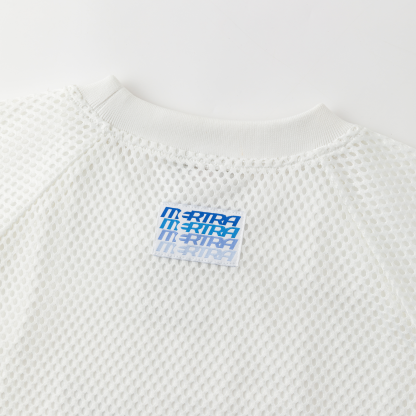 Layered Mesh Jersey (White)