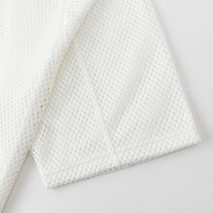 Layered Mesh Jersey (White)