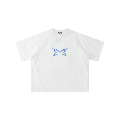 Layered Mesh Jersey (White)