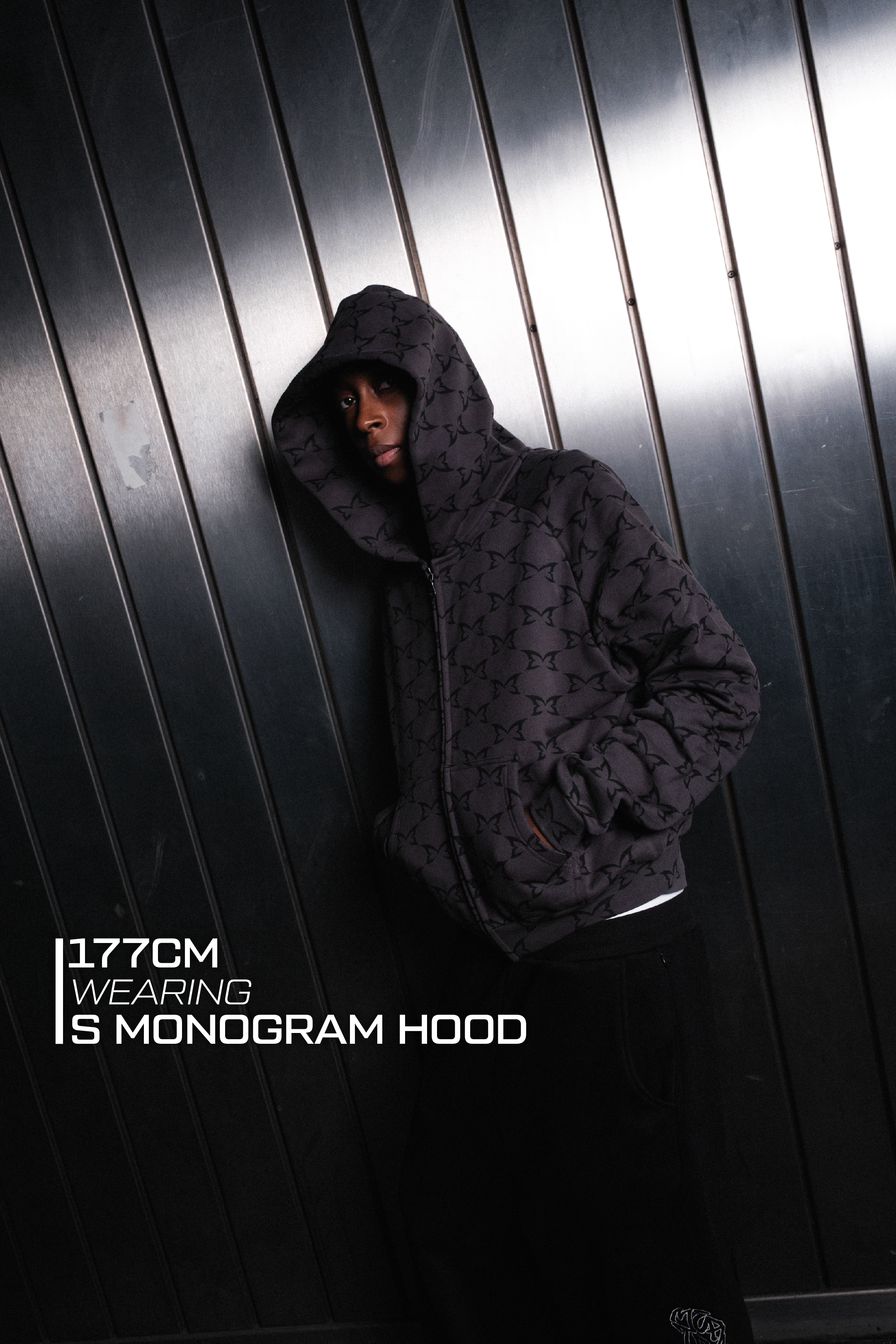 Monogram Hood (Dark Grey)