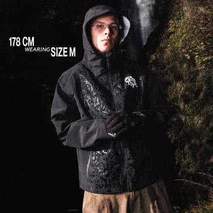 Monogram Shell Jacket (Black)