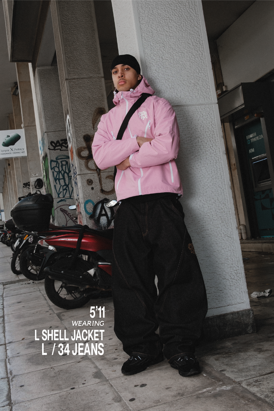 Monogram Shell Jacket (Pink)