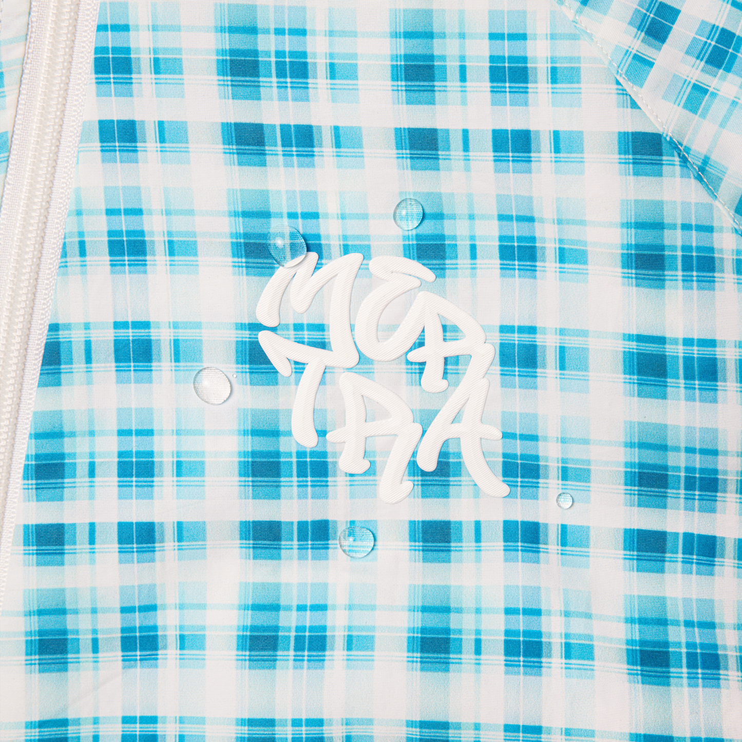 Asymmetrical Plaid Softshell (Blue)