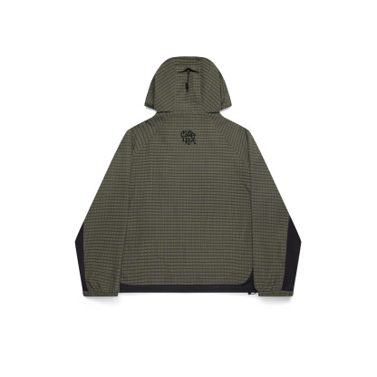 Asymmetrical Plaid Softshell (Green)