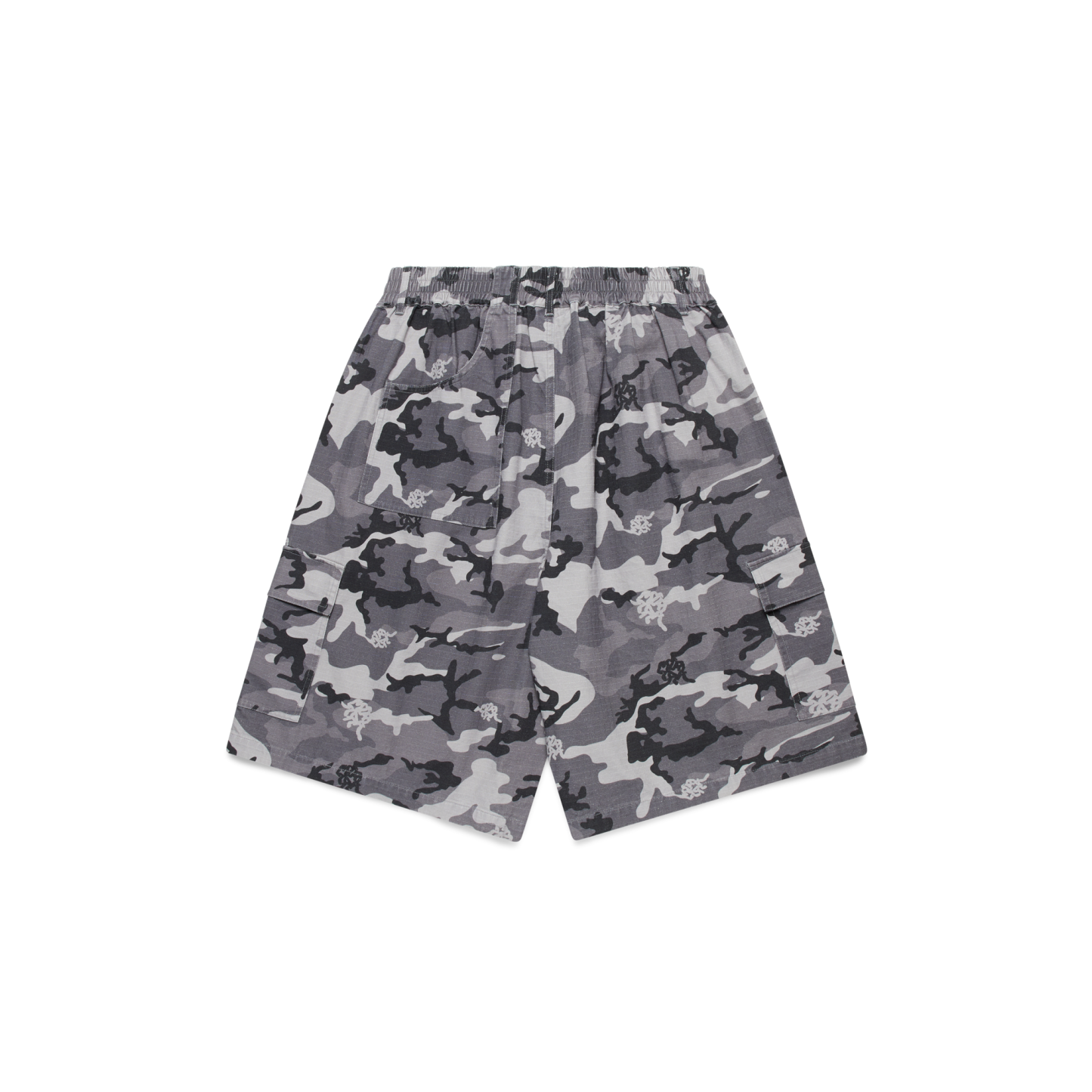Ripstop Cargo Shorts (Grey Camo)