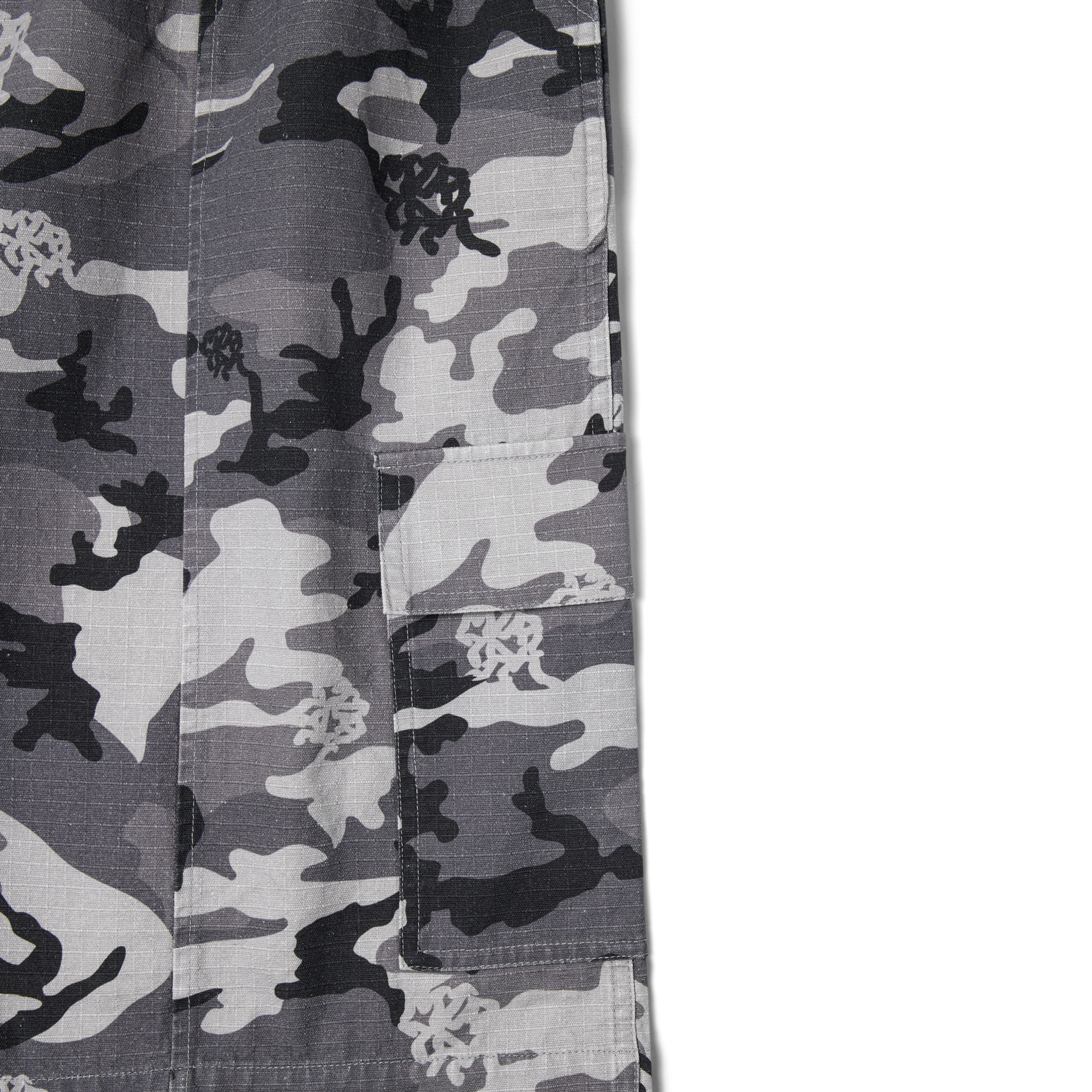 Ripstop Cargo Shorts (Grey Camo)