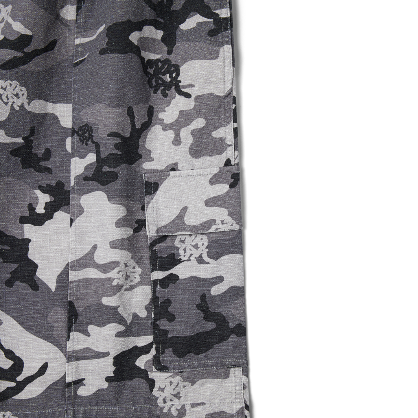 Ripstop Cargo Shorts (Grey Camo)