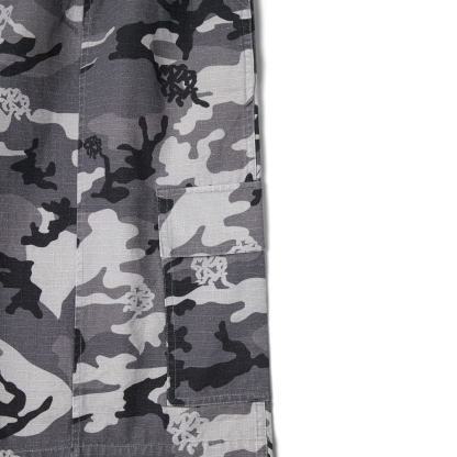 Ripstop Cargo Shorts (Grey Camo)
