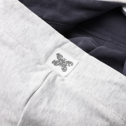 Reversible Logo Hood (Dusty Blue)