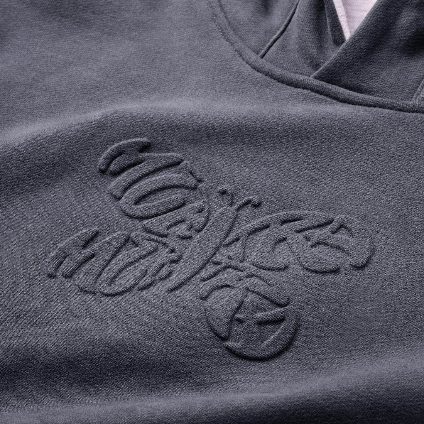 Reversible Logo Hood (Dusty Blue)