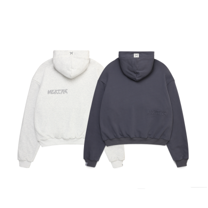 Reversible Logo Hood (Dusty Blue)