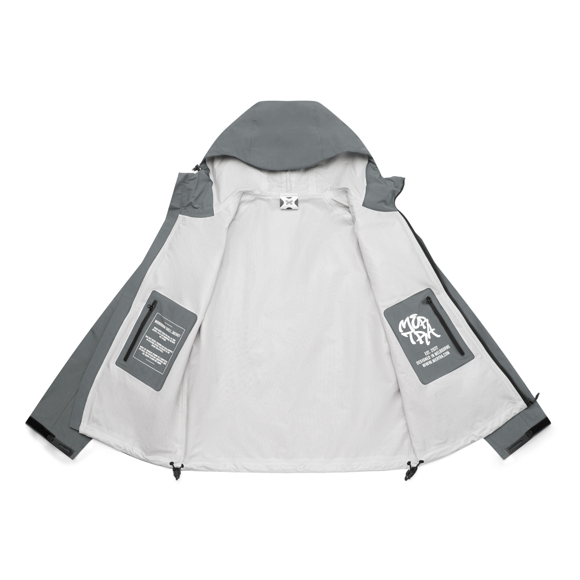 Monogram Shell Jacket (Slate)