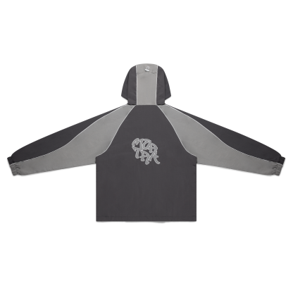 Nylon Track Jacket (Grey / Grey)