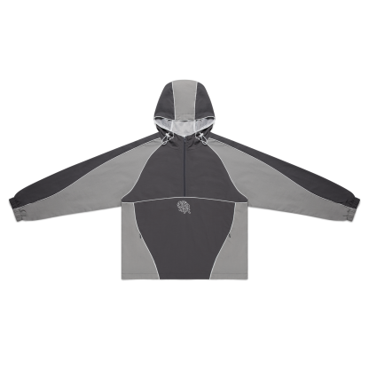 Nylon Track Jacket (Grey / Grey)