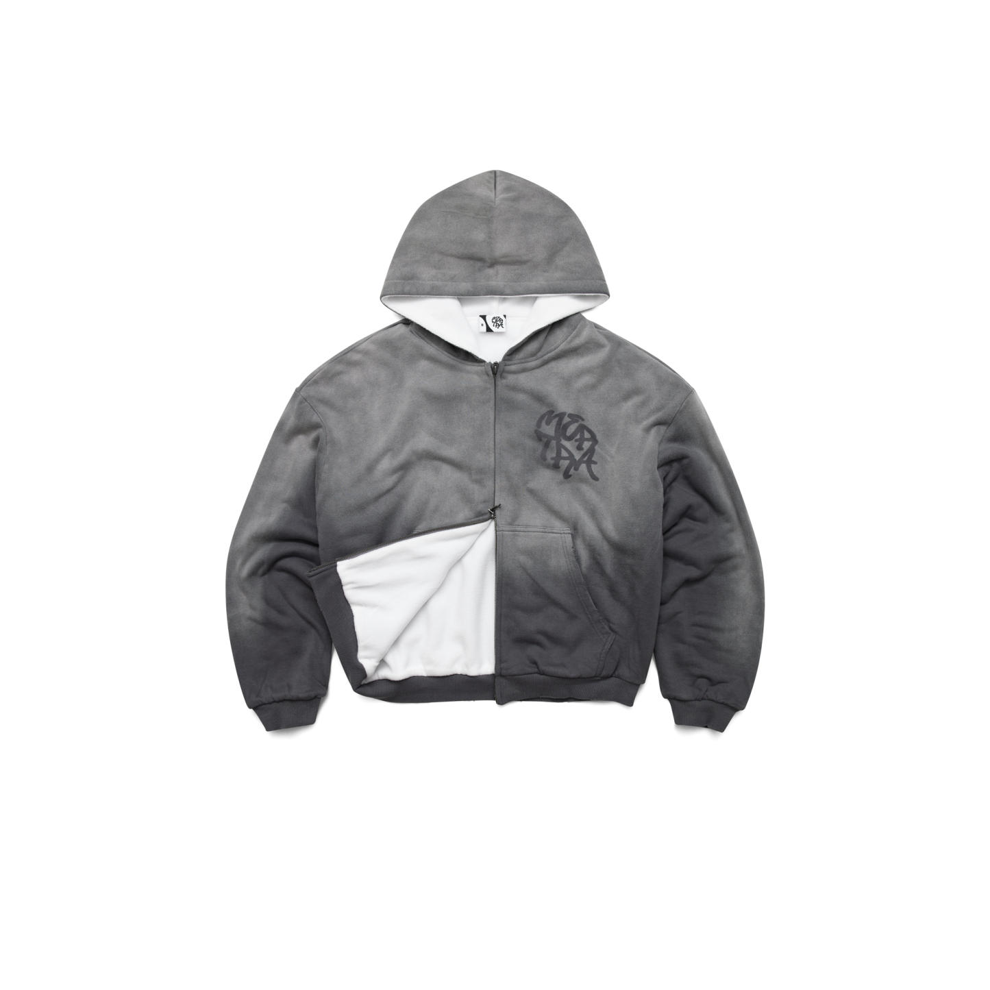 Fleece Lined Hood (Grey)