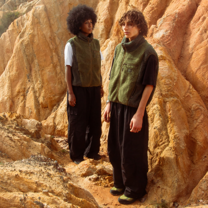 Motion Fleece Vest (Green)