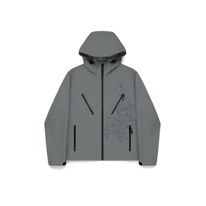 Monogram Shell Jacket (Slate)