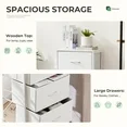 Aidoly Dresser, 4 Storage Drawers, Anti-Tip Fabric Closet Chests Organizer Tower Furniture with Wooden Top, Metal Frame, Aidoly Dresser, 4 Storage Drawers, Anti-Tip Fabric Closet Chests Organizer Tower Furniture with Wooden Top, Metal Frame, White