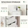 Aidoly Dresser, 4 Storage Drawers, Anti-Tip Fabric Closet Chests Organizer Tower Furniture with Wooden Top, Metal Frame, Aidoly Dresser, 4 Storage Drawers, Anti-Tip Fabric Closet Chests Organizer Tower Furniture with Wooden Top, Metal Frame, White
