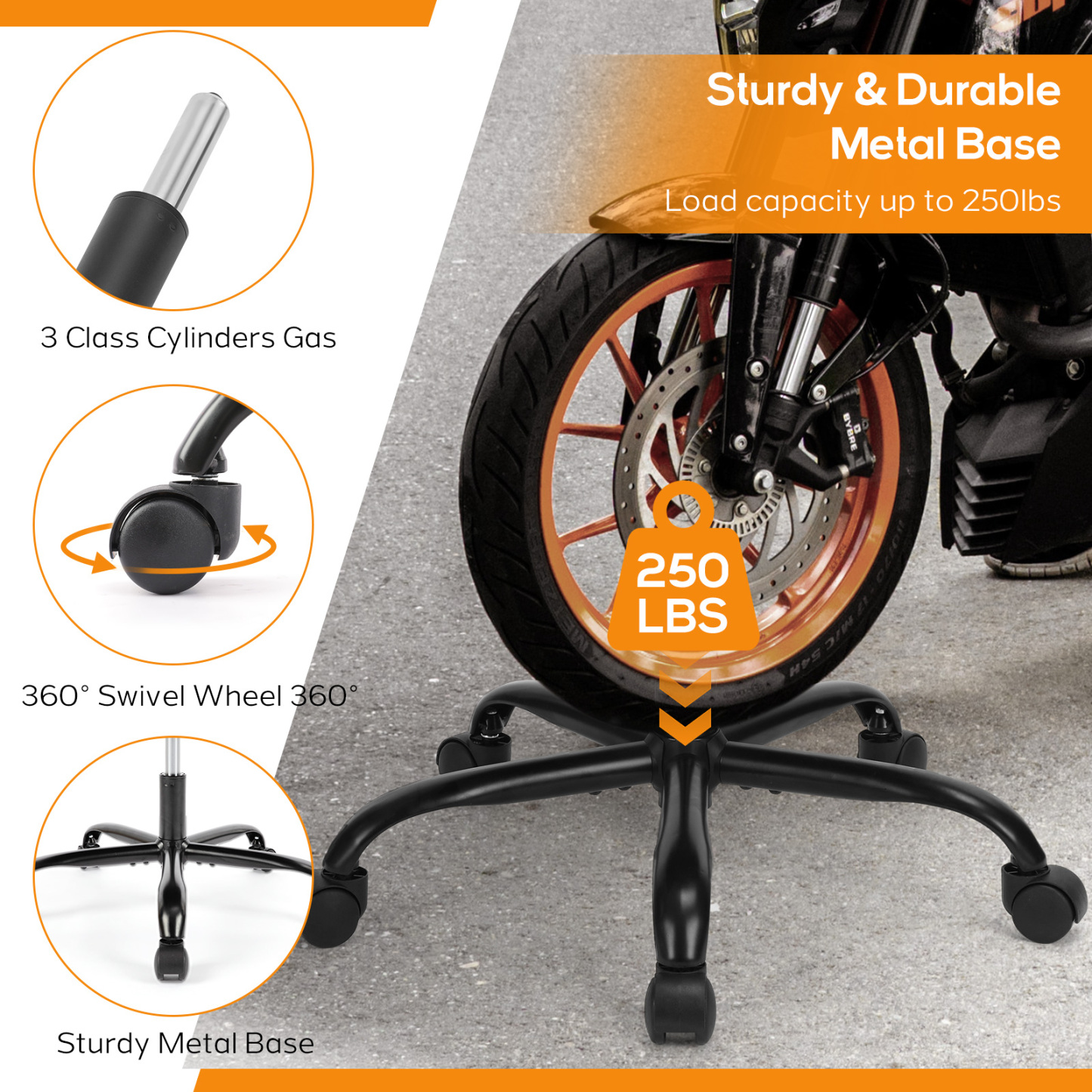 Office Desk Chair, Armless Computer Chair with Lumbar Support, PU Leather Low Back Adjustable Height 360° Rolling Swivel Task Chair with Wheels