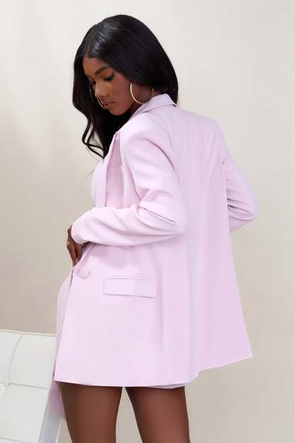 Barbie Girl Pink Tailored Blazer-Fashionmomo.All Rights Reserved