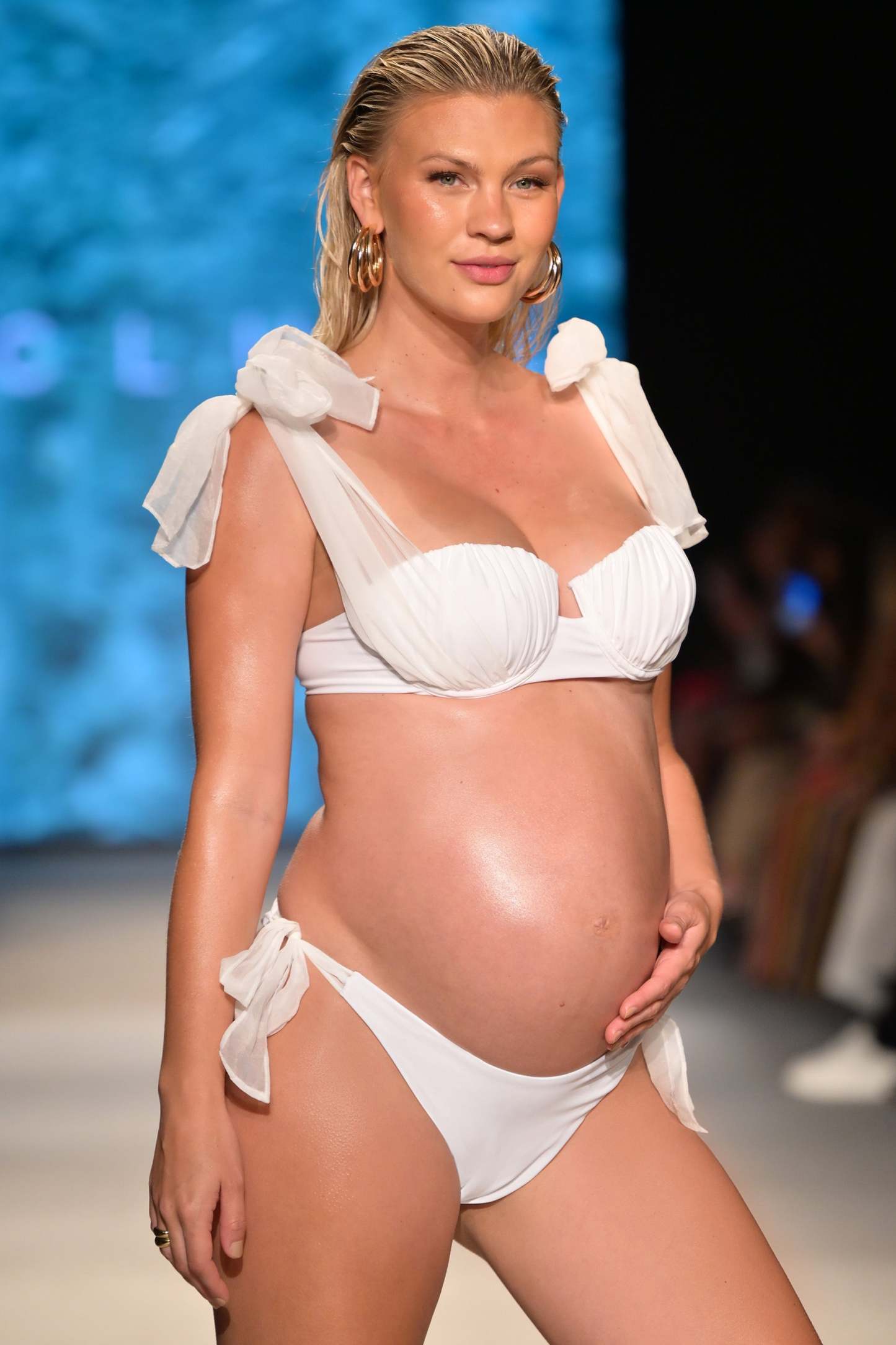 Adrift White Organza Bikini Bottoms With Bows-Fashionmomo.All Rights Reserved
