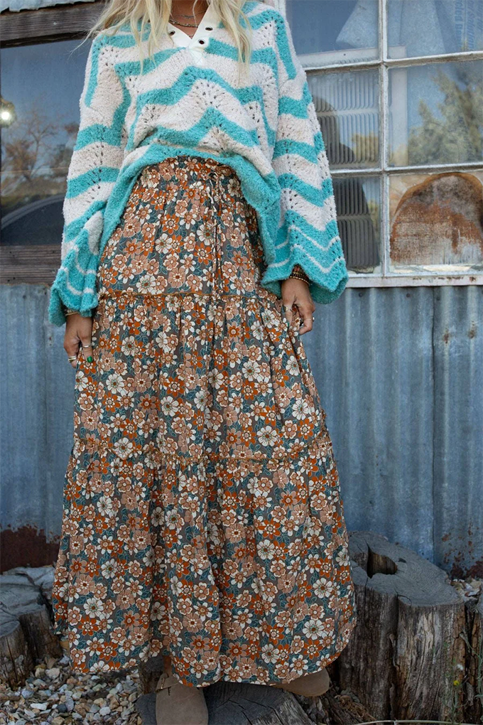 Daisy Rain Maxi Skirt