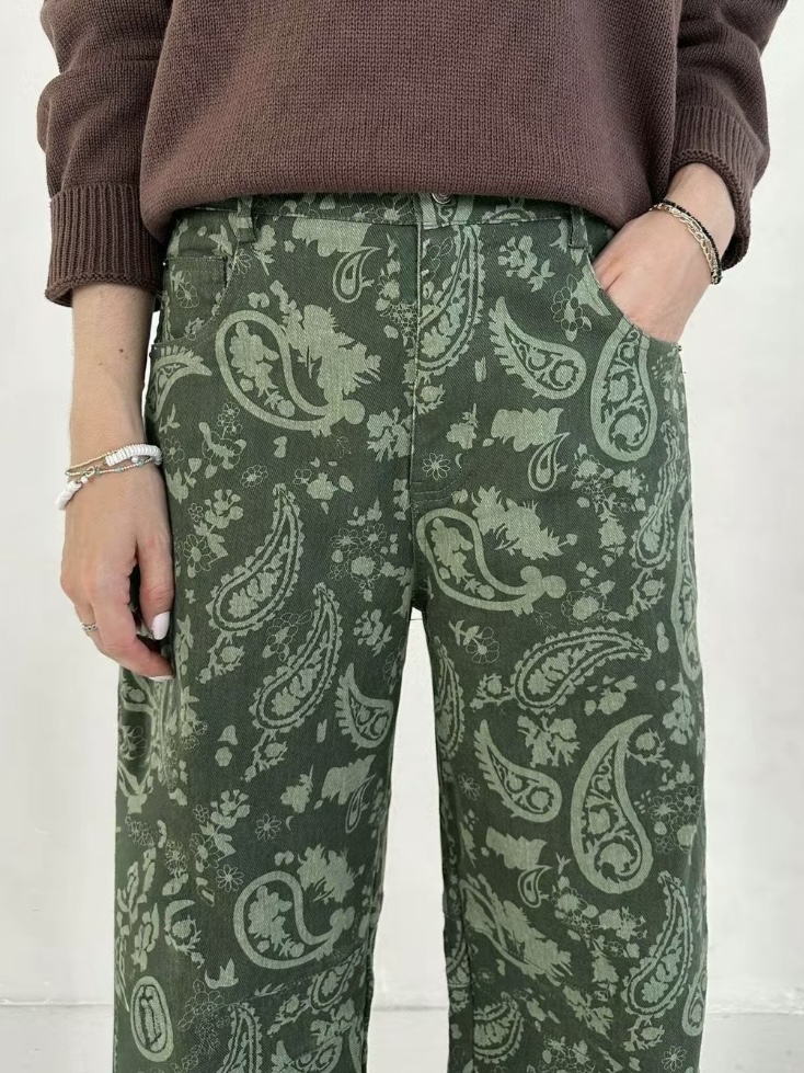Printed jeans