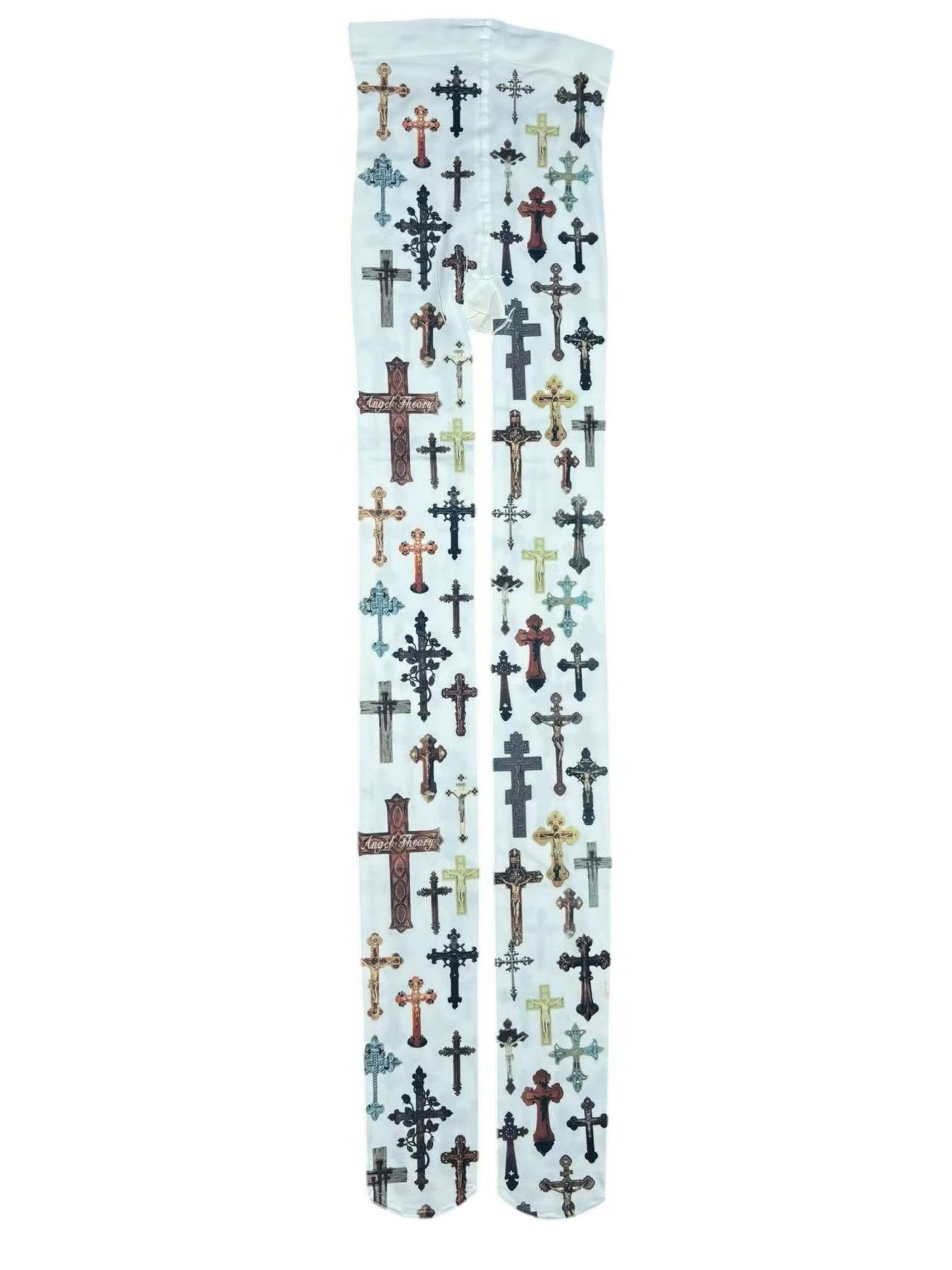 Cross-shaped leggings