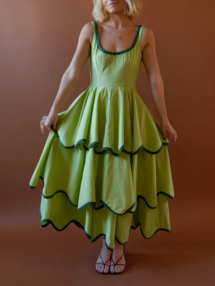 The Millie Dress in Matcha