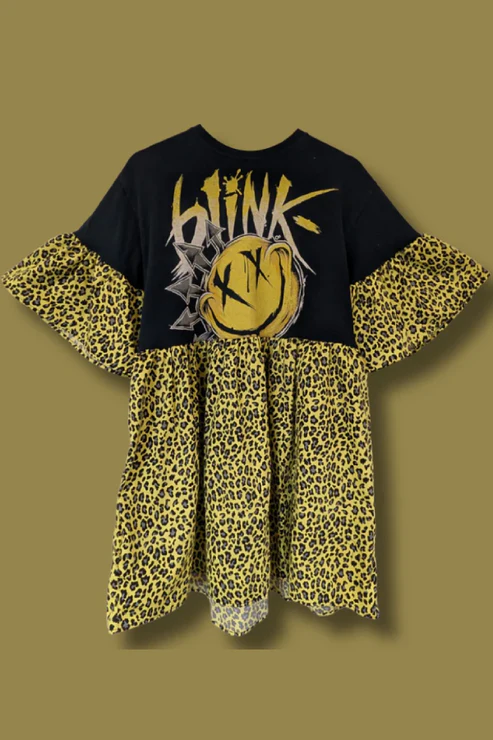 neon yellow leopard dress Neon Yellow Silk Leopard Print Dress