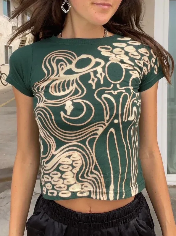 Celestial dancing baby tee