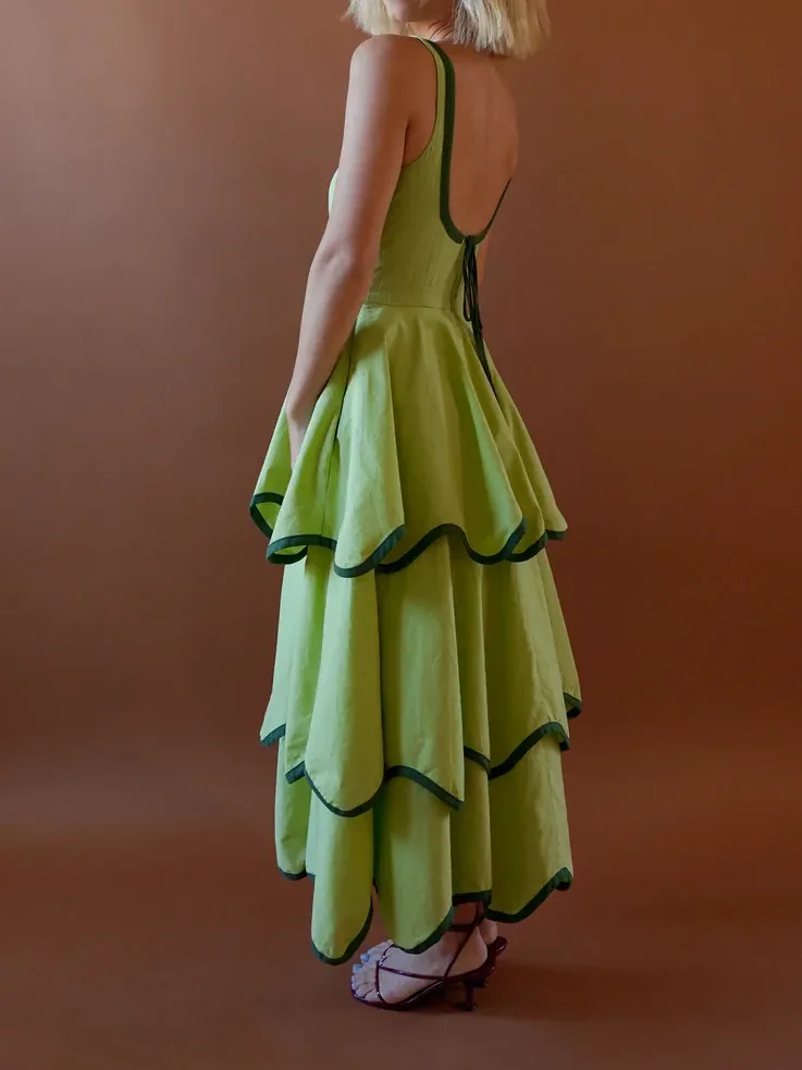 The Millie Dress in Matcha